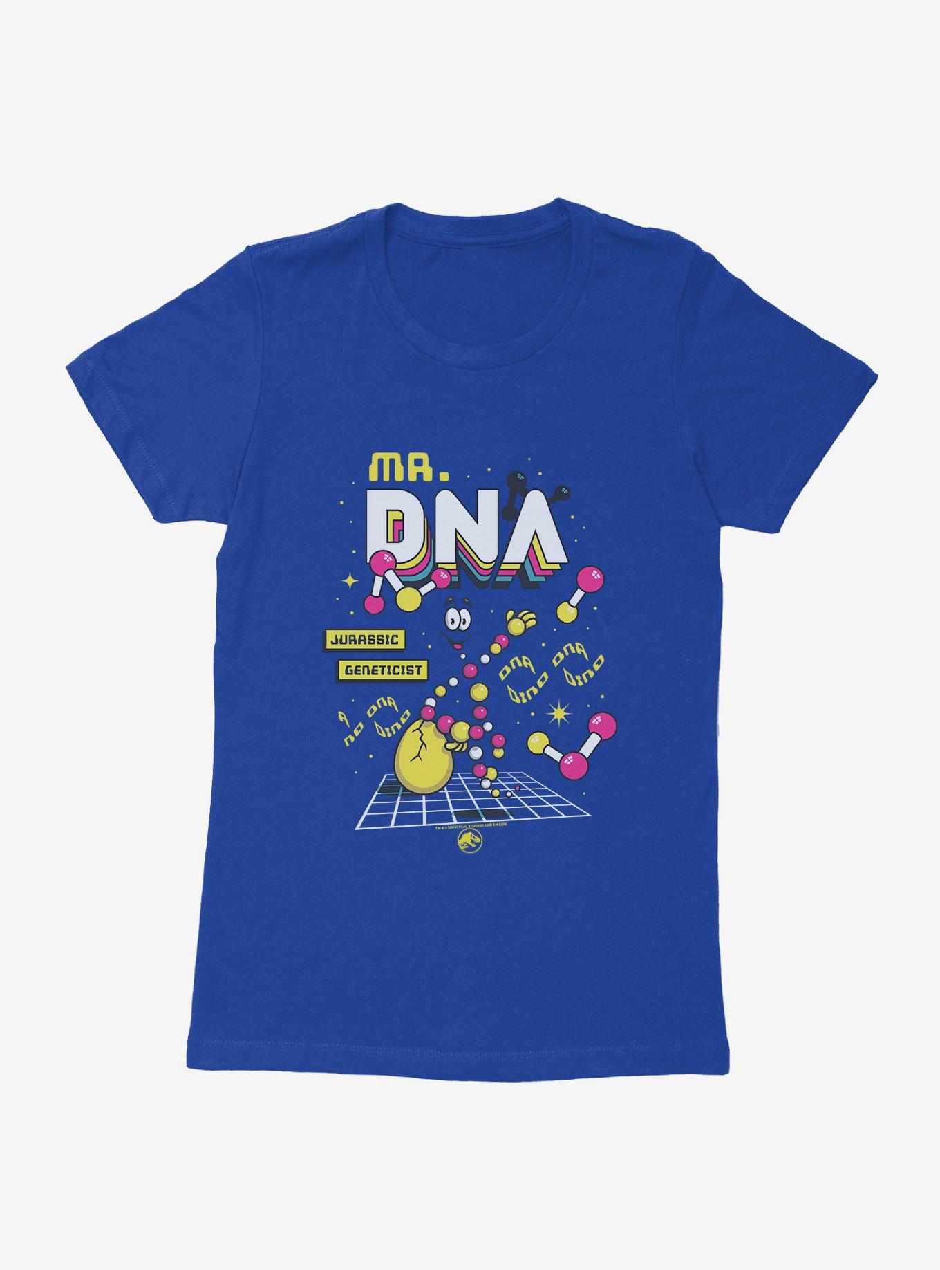 Jurassic World Mr. DNA Dino DNA Womens T-Shirt, ROYAL, hi-res