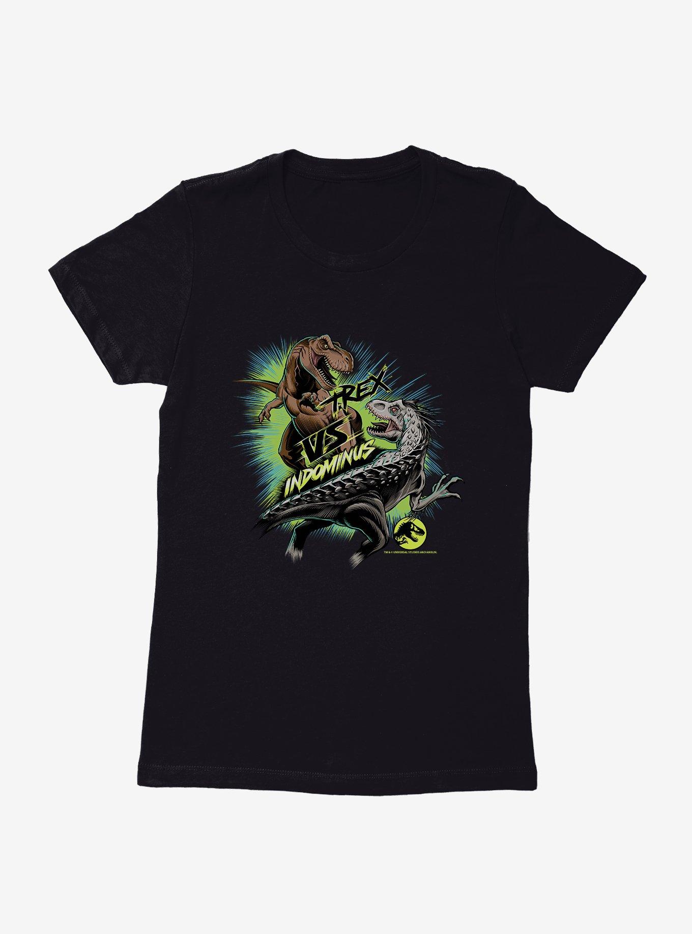 Jurassic World T.Rex Versus Indominus Womens T-Shirt | BoxLunch