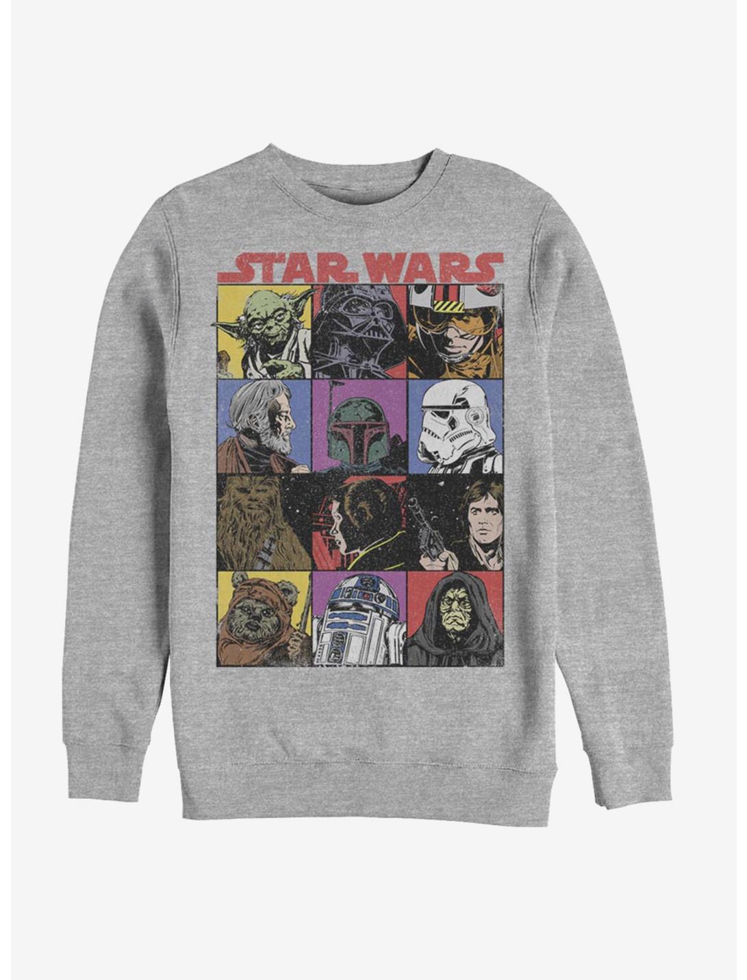 Star Wars Comic Art Sweatshirt, ATH HTR, hi-res