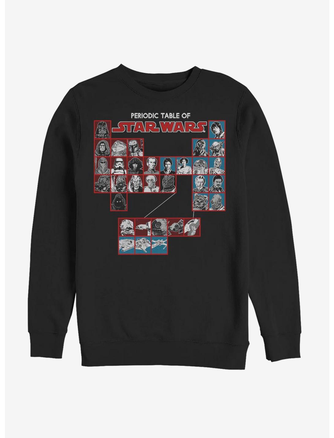 Star Wars Periodic Table Sweatshirt, BLACK, hi-res