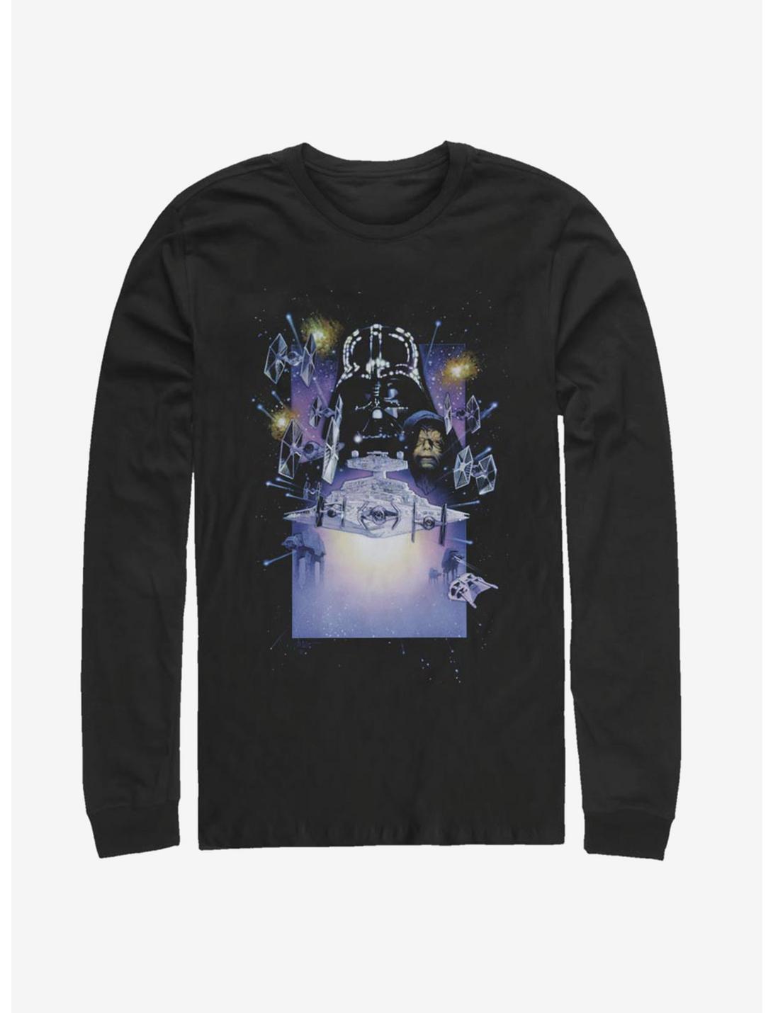 Star Wars Darth Vader Galaxy Long-Sleeve T-Shirt, BLACK, hi-res