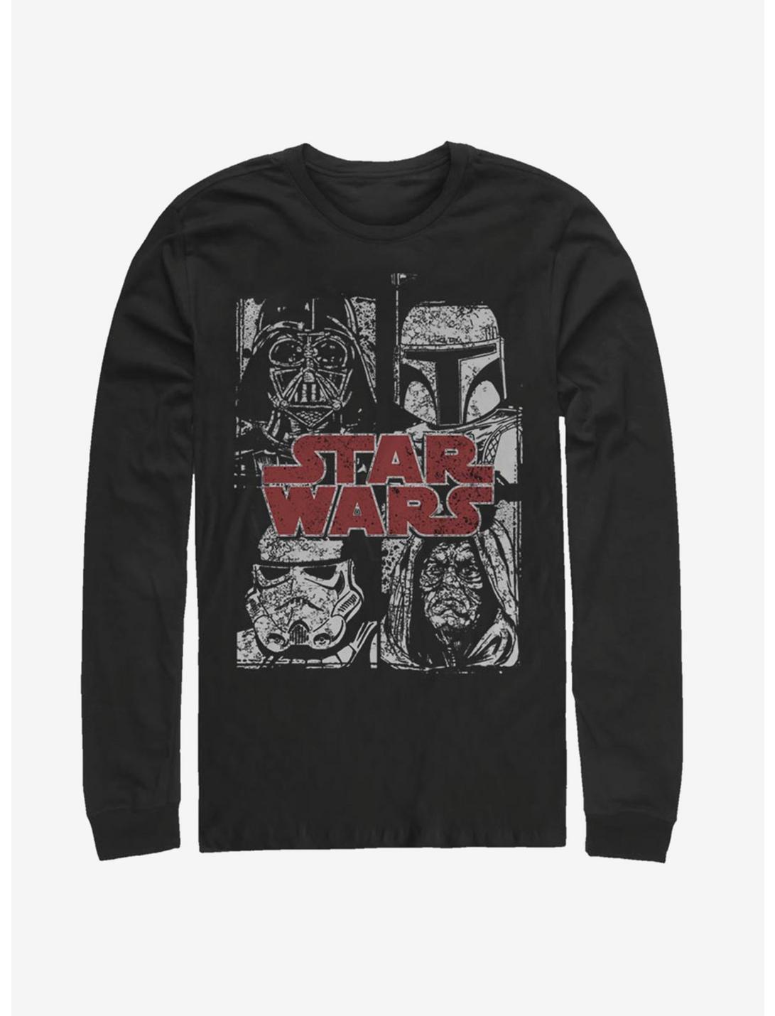 Star Wars Villain Stack Long-Sleeve T-Shirt, BLACK, hi-res