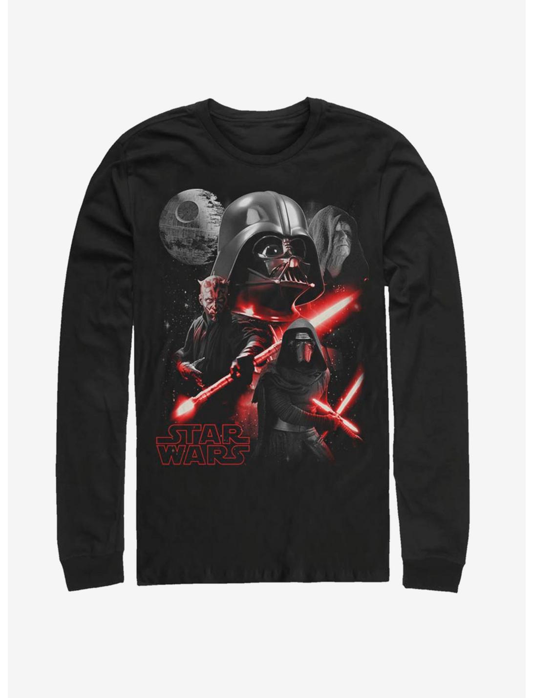 Star Wars Dark Side Villains Long-Sleeve T-Shirt, BLACK, hi-res