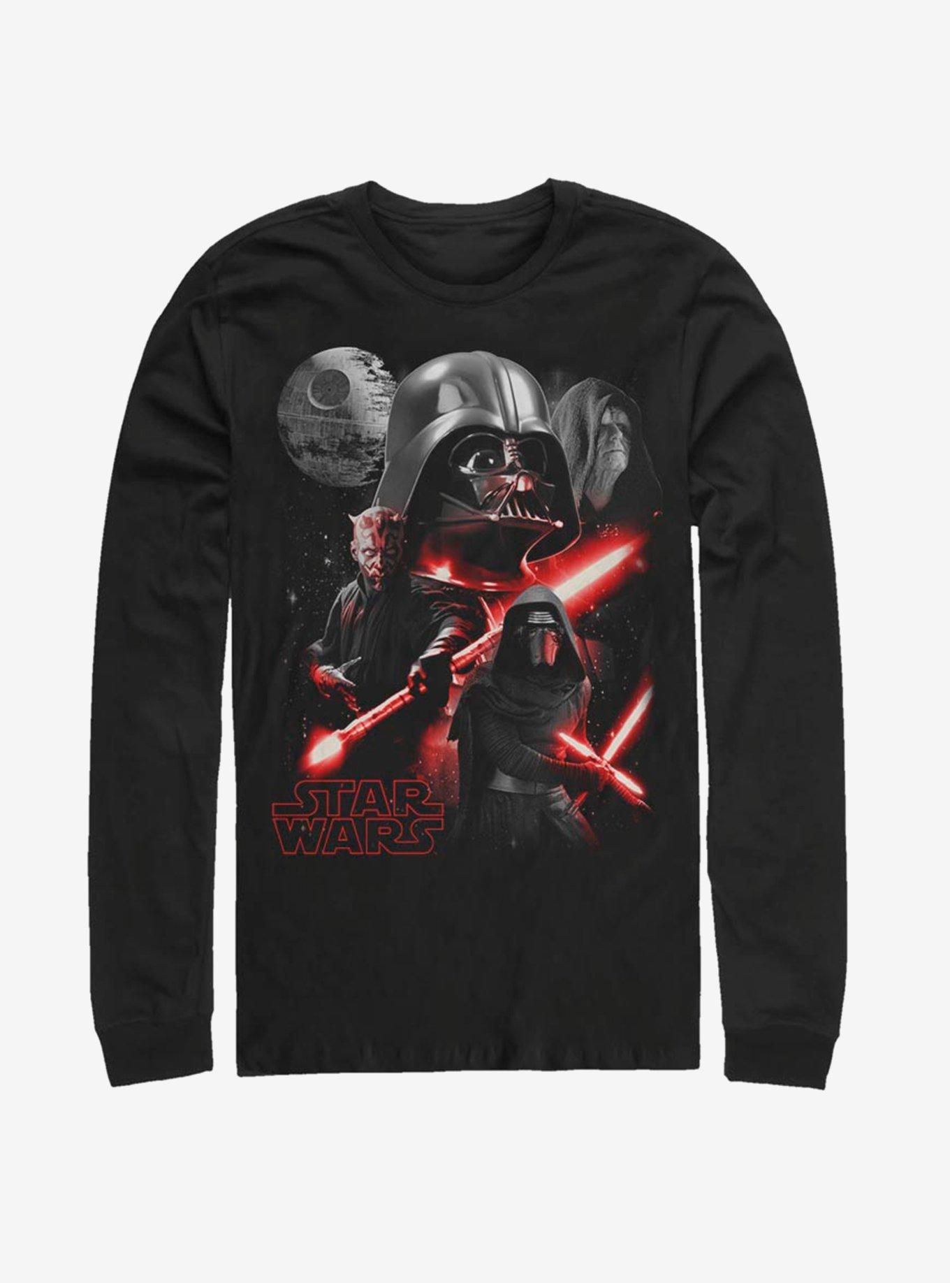 Star Wars Dark Side Villains Long-Sleeve T-Shirt, BLACK, hi-res