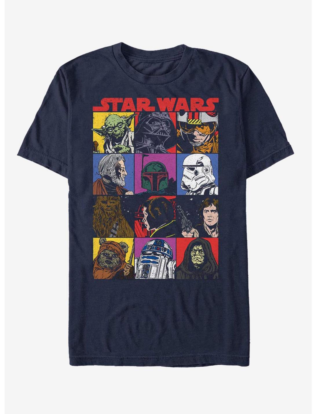 Star Wars Comic Art T-Shirt, NAVY, hi-res