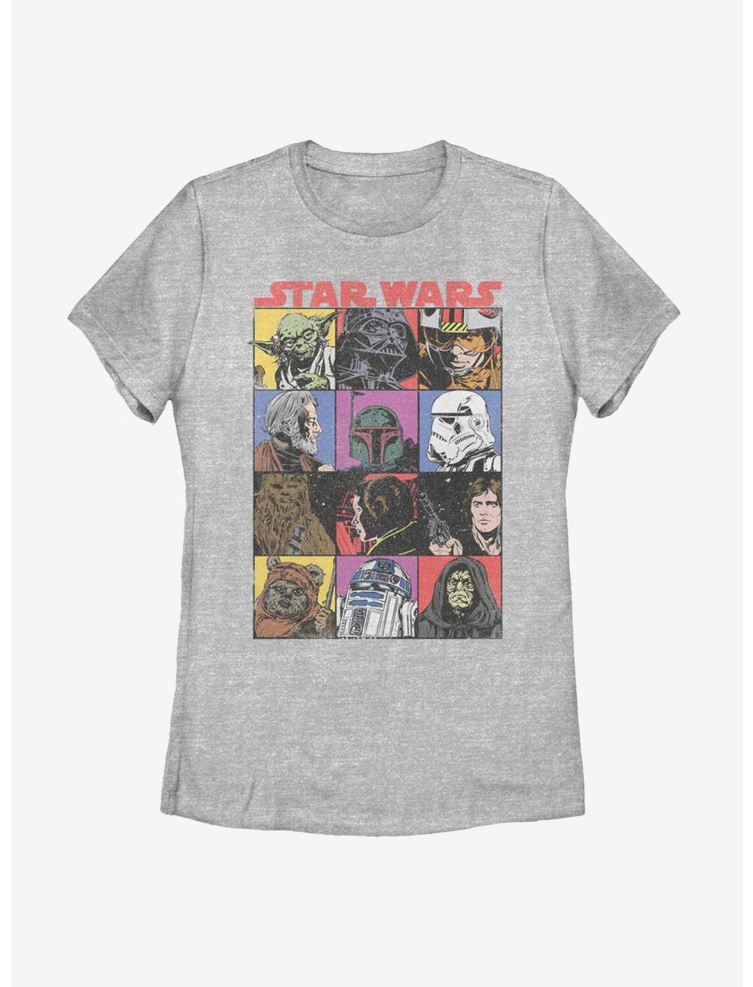 Star Wars Comic Art Womens T-Shirt, ATH HTR, hi-res