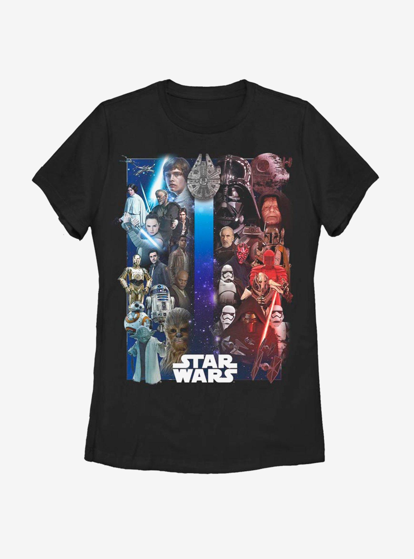 Star Wars Divided Forces Womens T-Shirt, BLACK, hi-res