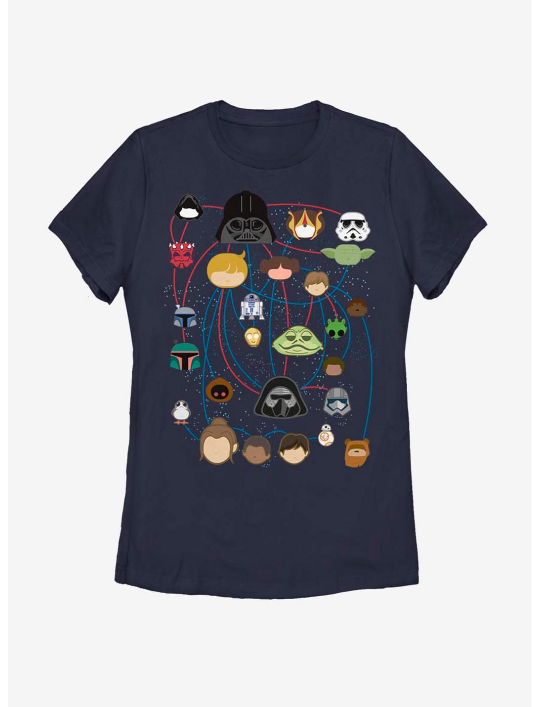 Star Wars Galaxy Connected Womens T-Shirt, NAVY, hi-res