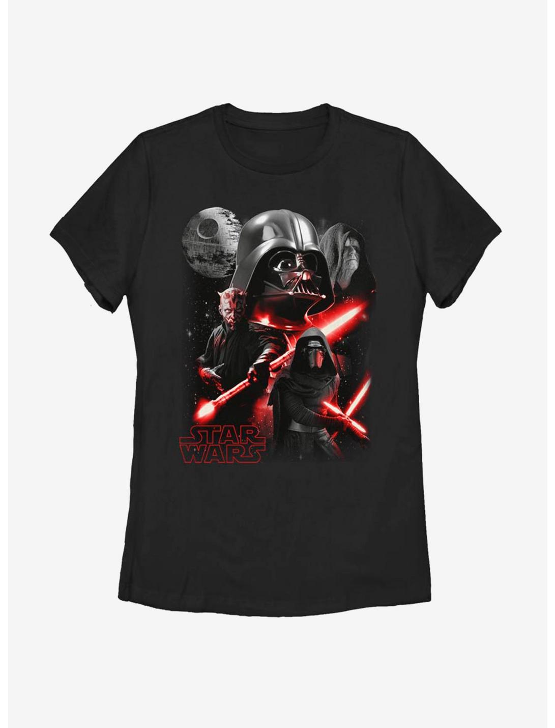 Star Wars Dark Side Villains Womens T-Shirt, BLACK, hi-res