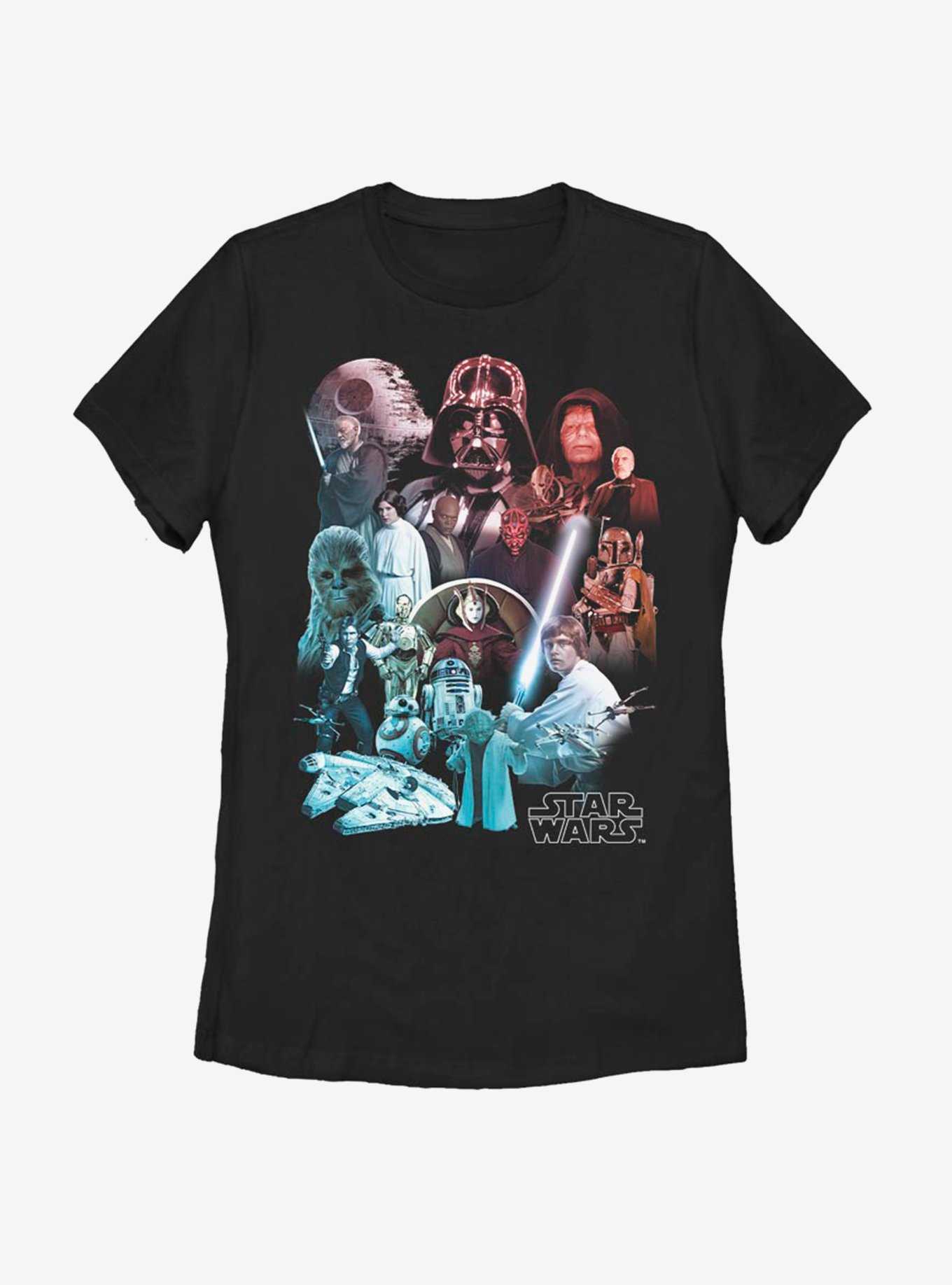 Star Wars Heroes And Villains Womens T-Shirt, , hi-res