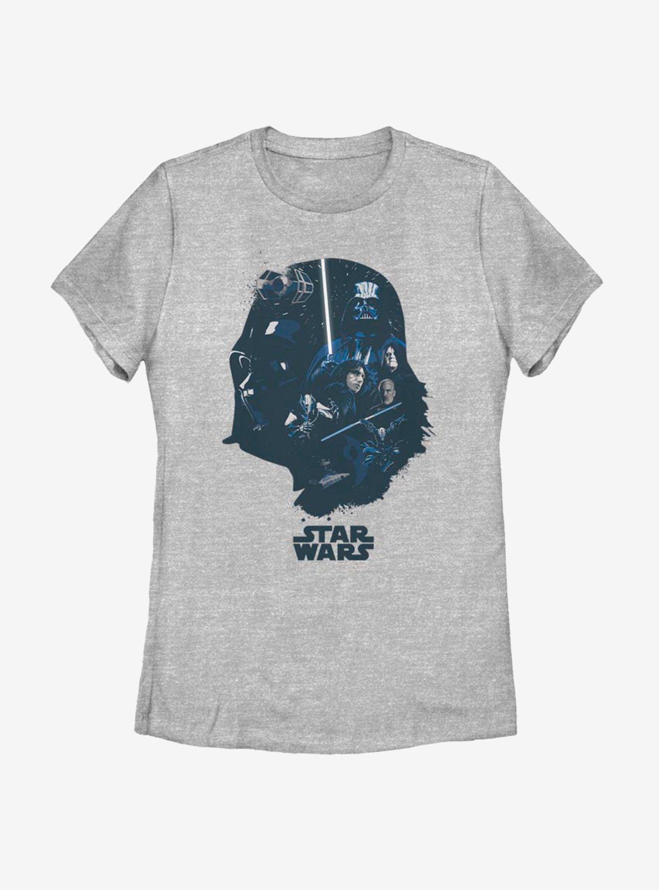 Star Wars Vader Helmet Fill Womens T-Shirt, , hi-res