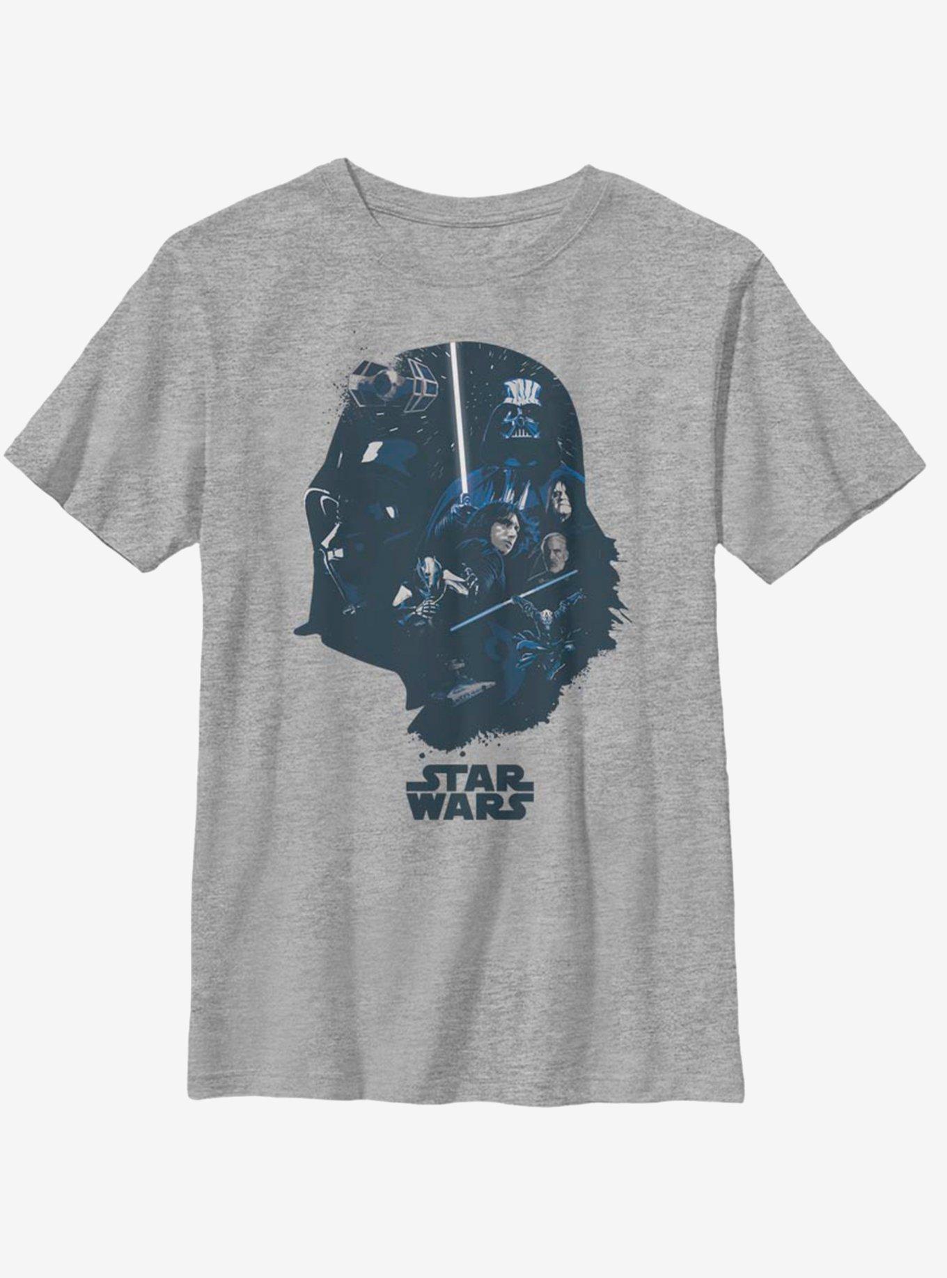 Star Wars Vader Helmet Fill Youth T-Shirt, , hi-res