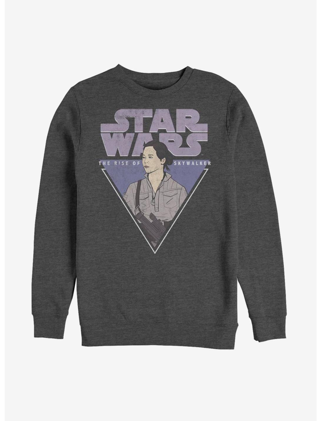 Star Wars Rose Triangle Sweatshirt, CHAR HTR, hi-res