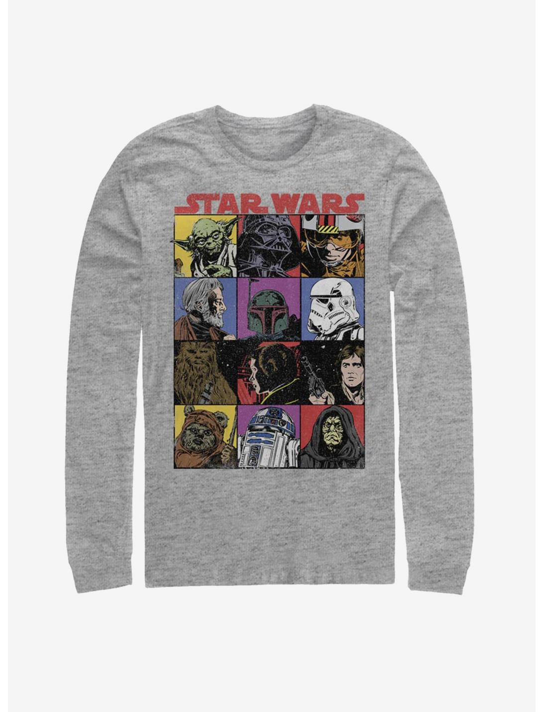 Star Wars Comic Art Long-Sleeve T-Shirt, ATH HTR, hi-res