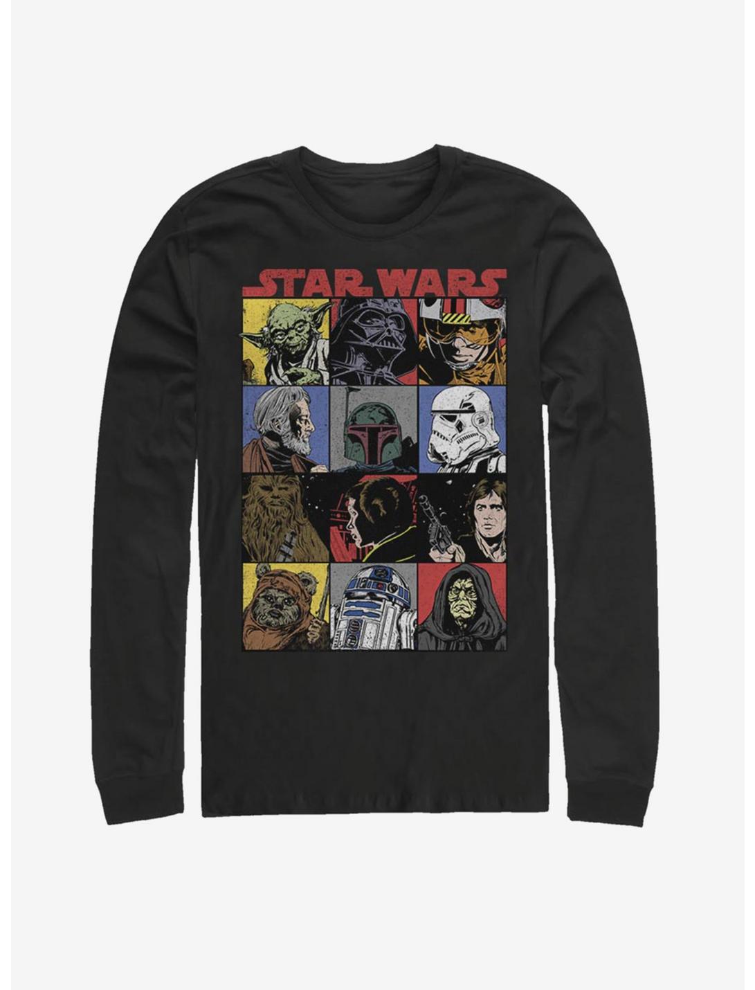Star Wars Comic Art Long-Sleeve T-Shirt, BLACK, hi-res