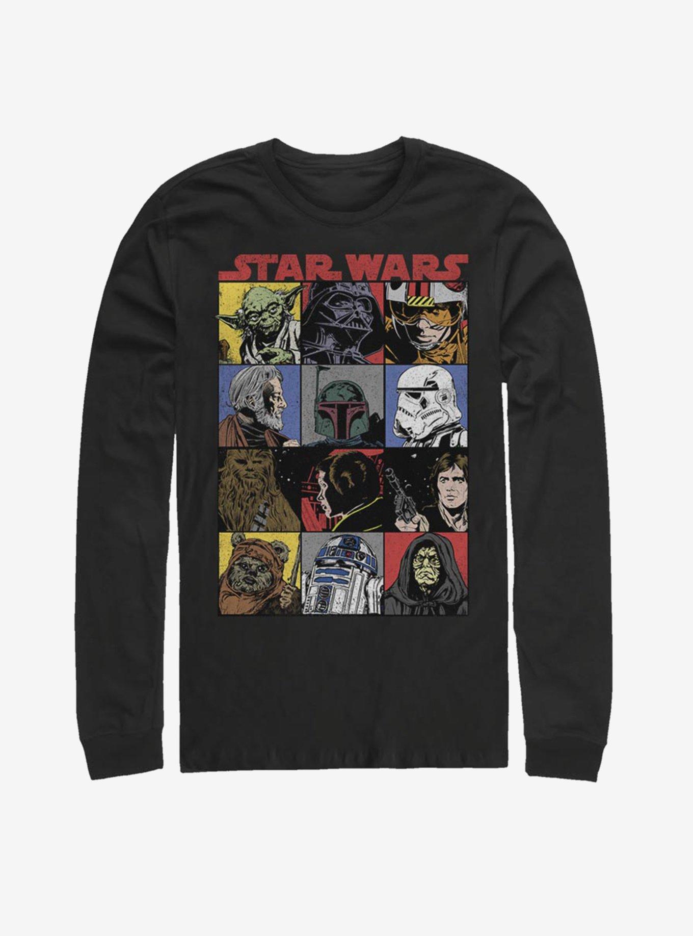 Star Wars Comic Art Long-Sleeve T-Shirt, BLACK, hi-res