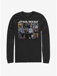 Star Wars Comic Strip Art Long-Sleeve T-Shirt, BLACK, hi-res
