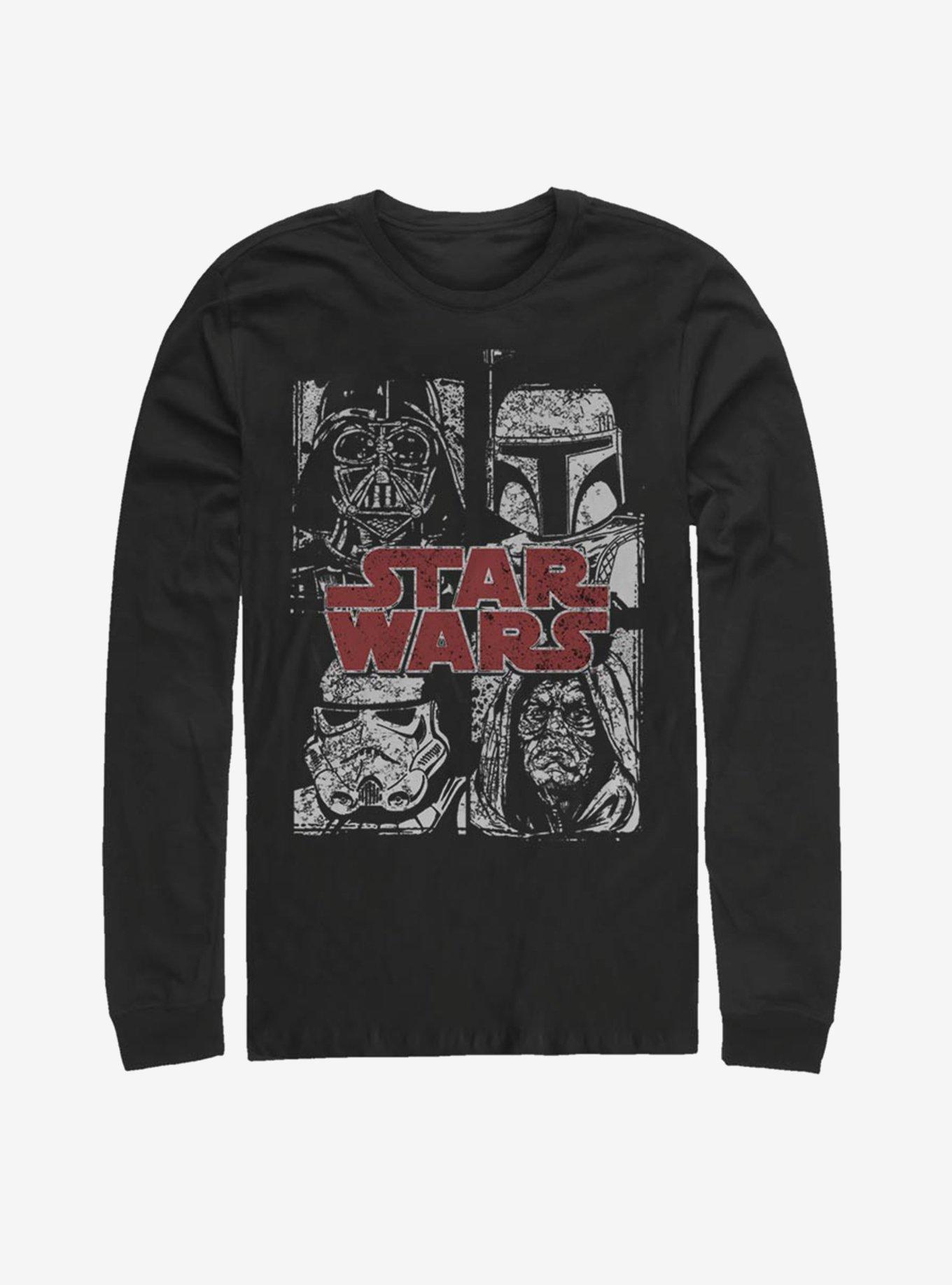 Star Wars Villain Stack Long-Sleeve T-Shirt, BLACK, hi-res