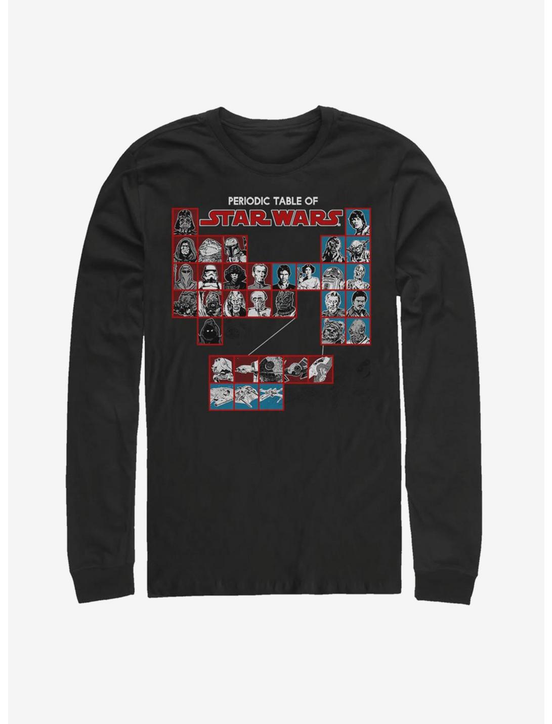 Star Wars Periodic Table Long-Sleeve T-Shirt, BLACK, hi-res