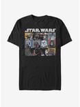 Star Wars Comic Strip Art T-Shirt, BLACK, hi-res