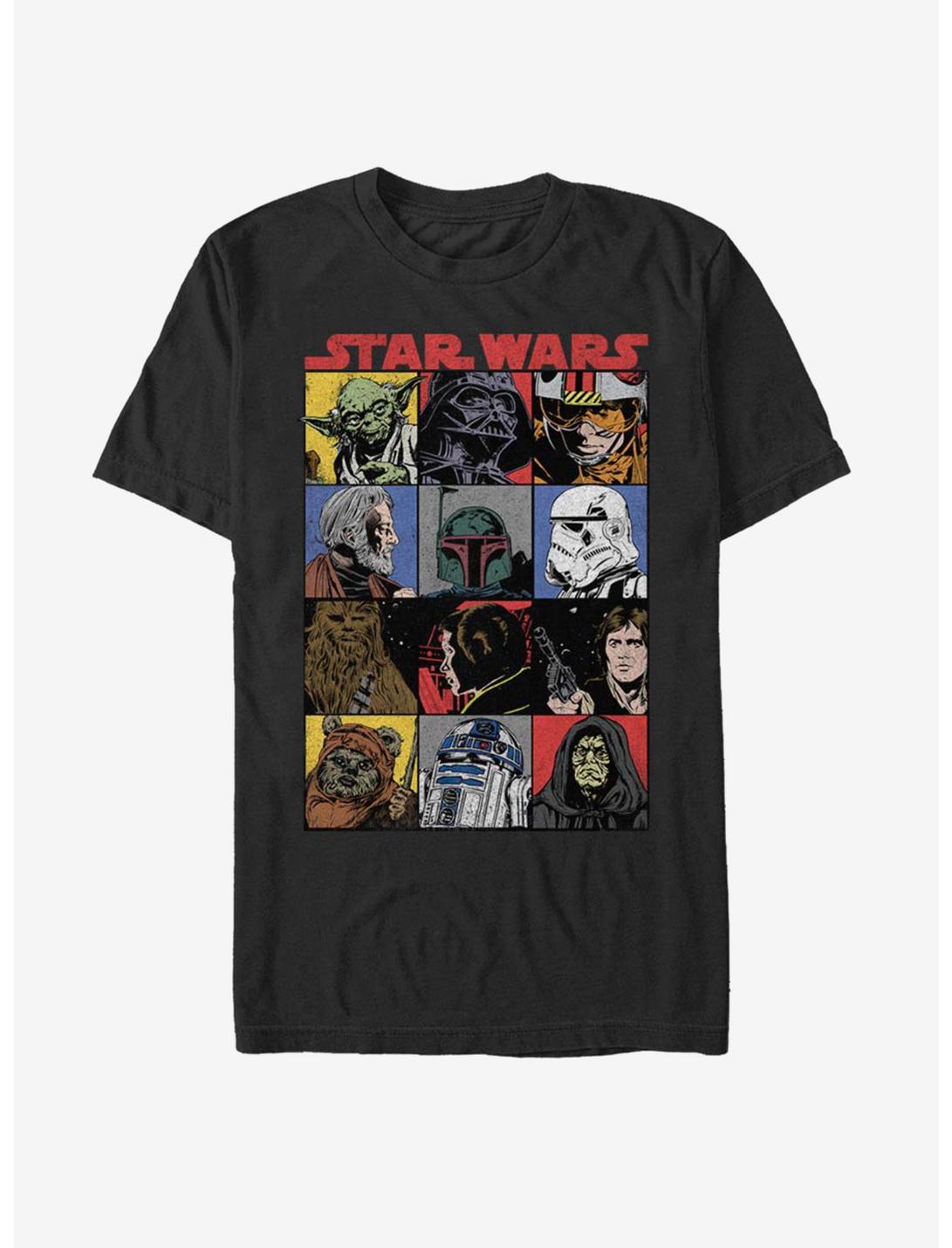 Star Wars Comic Art T-Shirt, BLACK, hi-res