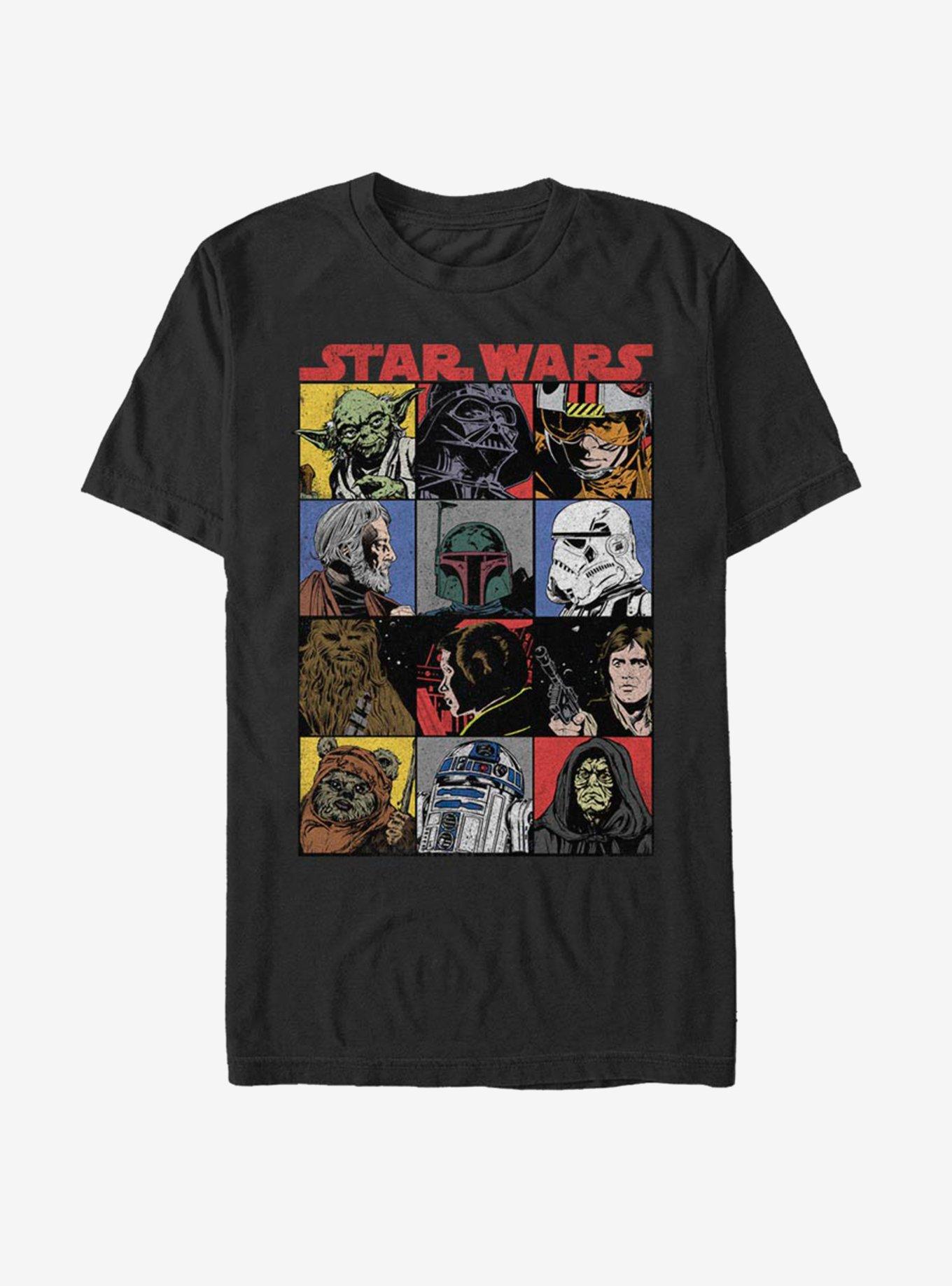 Star Wars Comic Art T-Shirt, BLACK, hi-res