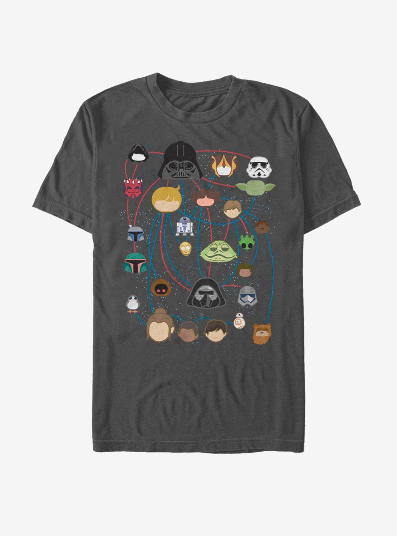 Star Wars Galaxy Connected T-Shirt, CHARCOAL, hi-res