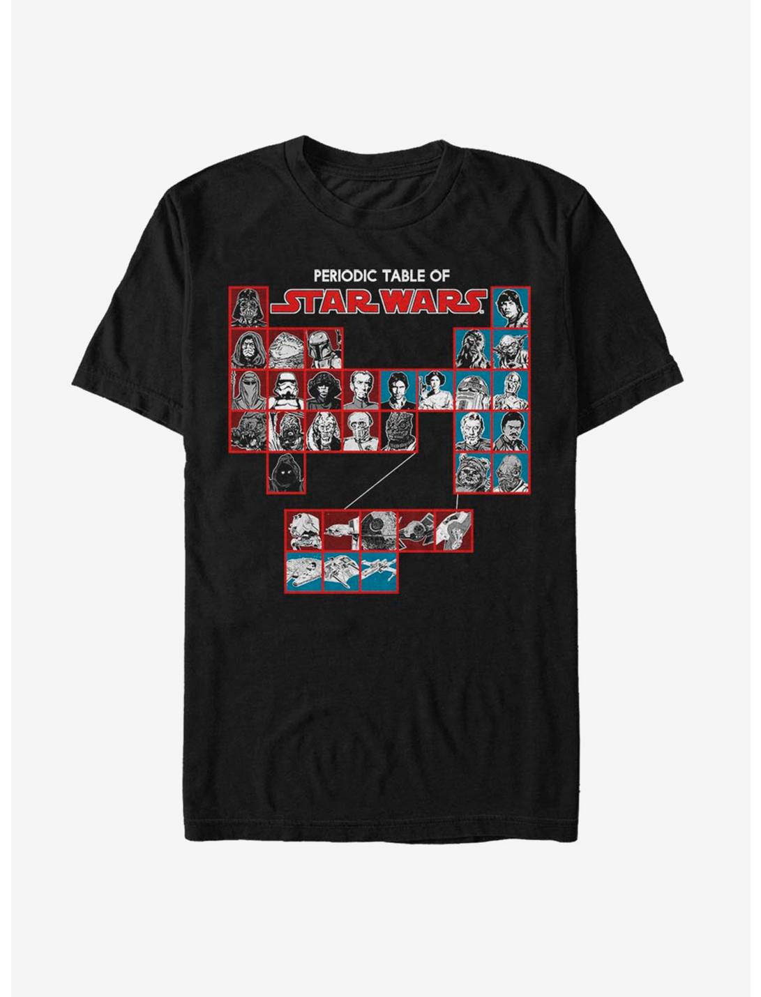Star Wars Periodic Table T-Shirt, BLACK, hi-res