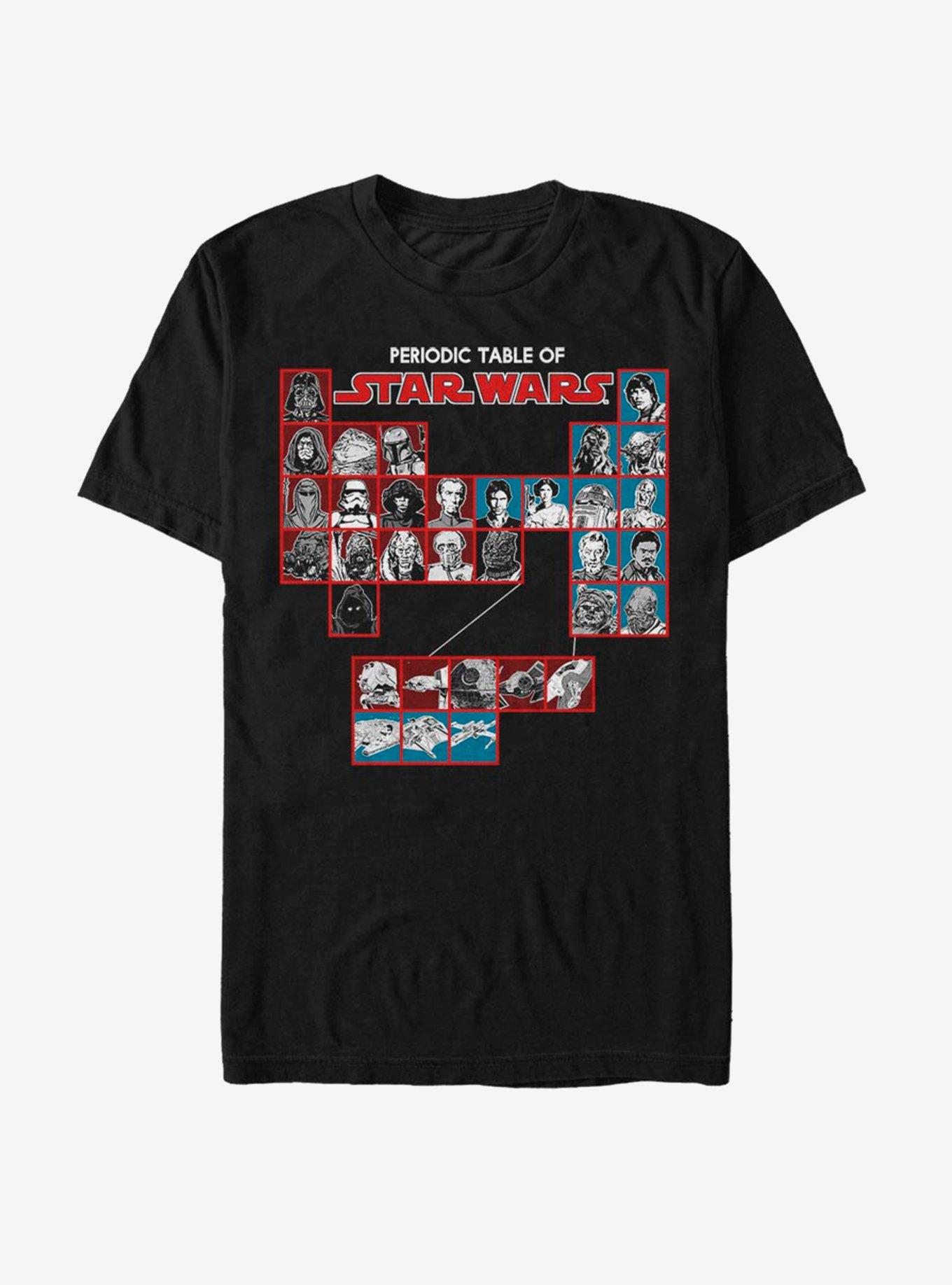 Star Wars Periodic Table T-Shirt, BLACK, hi-res