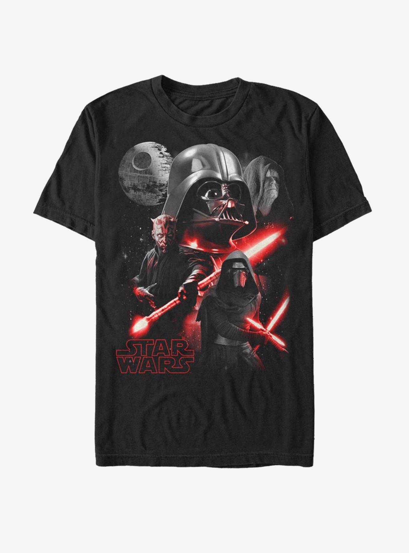 Star Wars Dark Side Villains T-Shirt, BLACK, hi-res