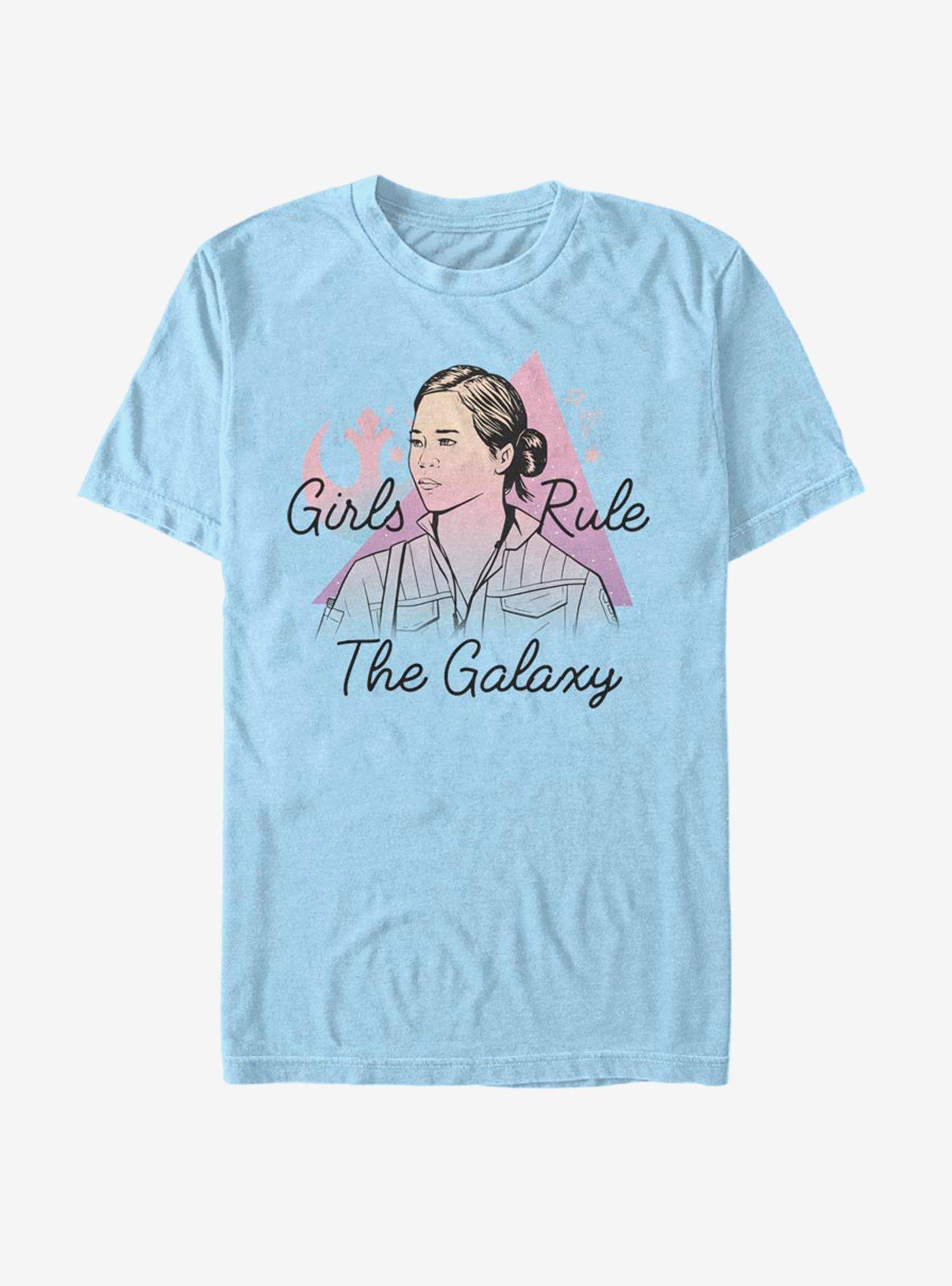 Star Wars Rose Pastel Girls Rule T-Shirt, LT BLUE, hi-res