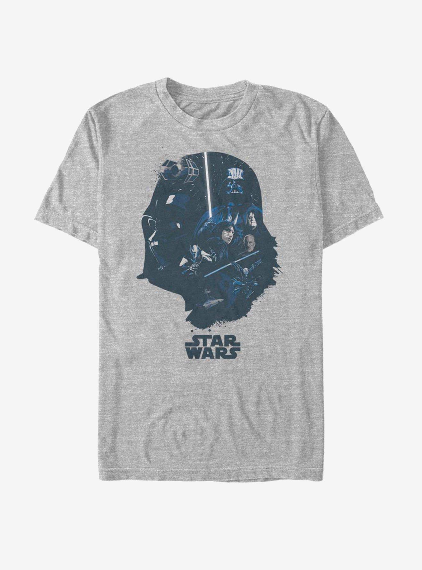Star Wars Vader Helmet Fill T-Shirt, ATH HTR, hi-res