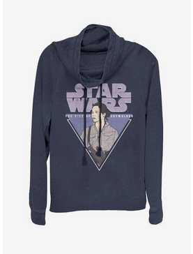 Star Wars Rose Triangle Cowlneck Long-Sleeve Womens Top, , hi-res