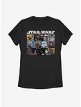 Star Wars Comic Strip Art Womens T-Shirt, BLACK, hi-res