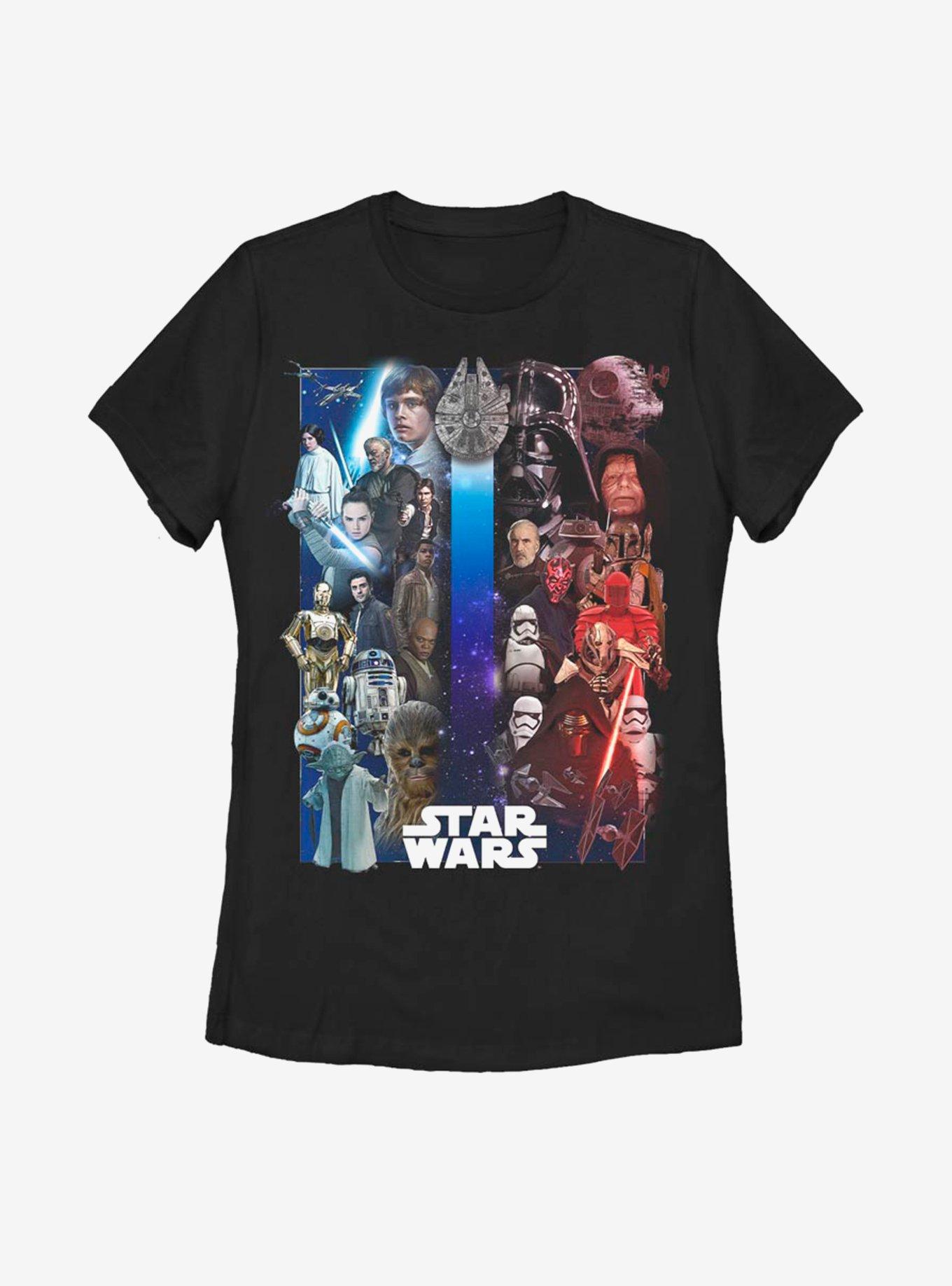 Star Wars Divided Forces Womens T-Shirt, BLACK, hi-res