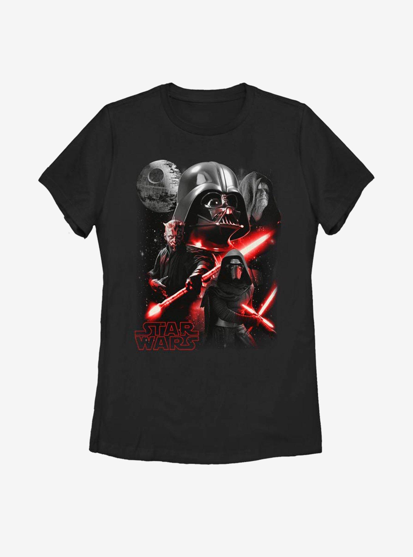 Star Wars Dark Side Villains Womens T-Shirt, BLACK, hi-res