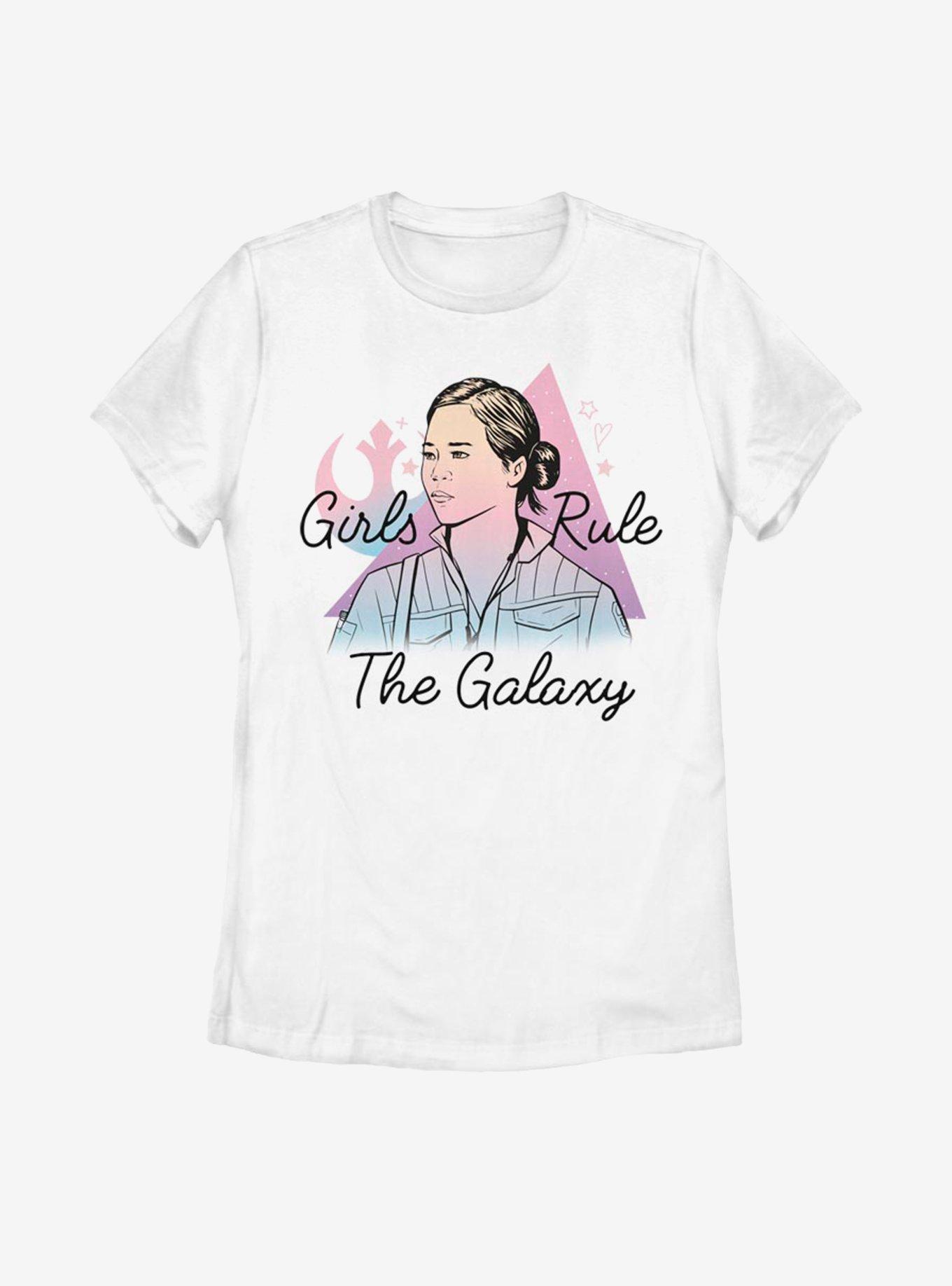 Star Wars Rose Pastel Girls Rule Womens T-Shirt, WHITE, hi-res