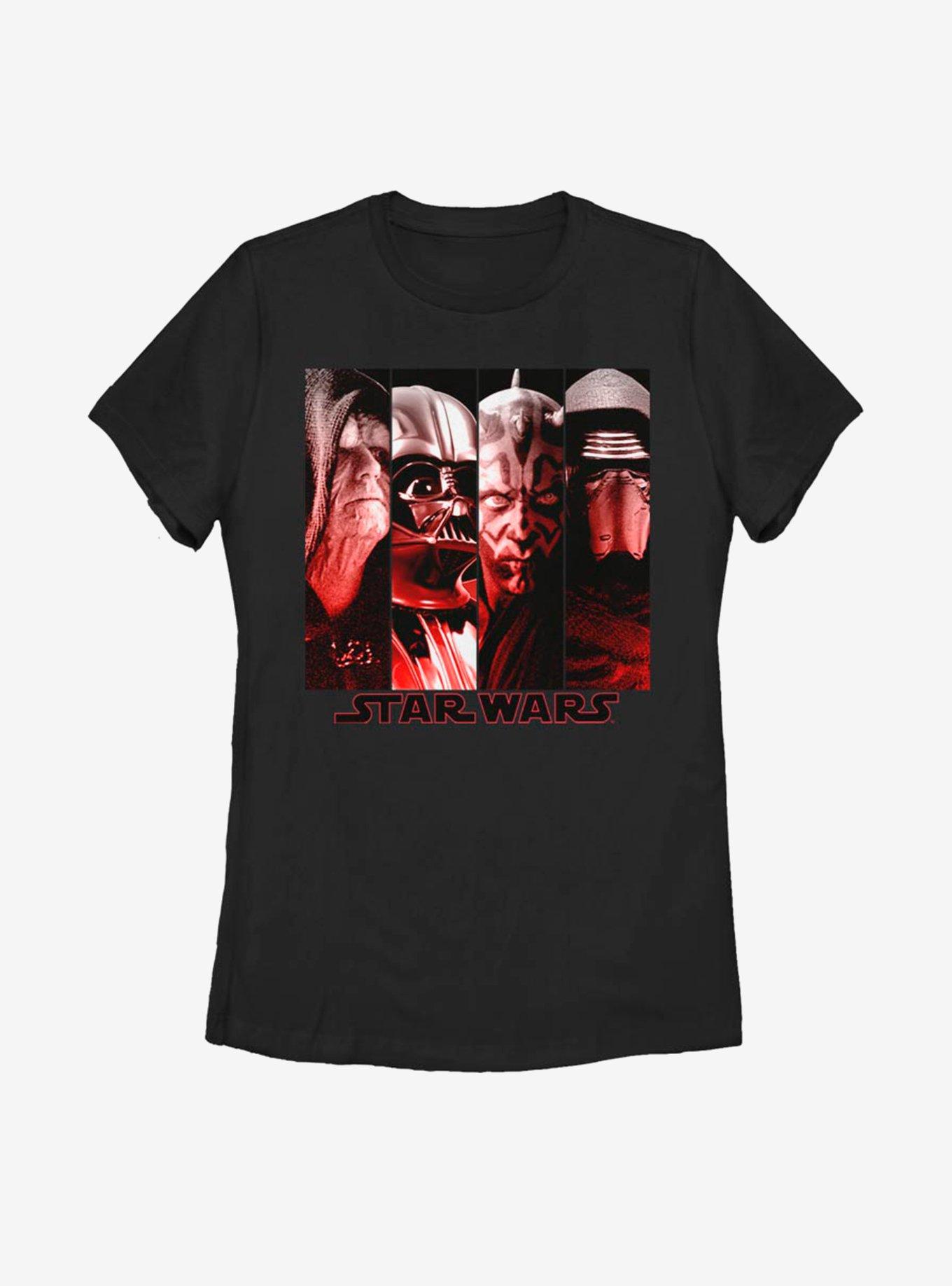Star Wars Sith Villains Womens T-Shirt, BLACK, hi-res