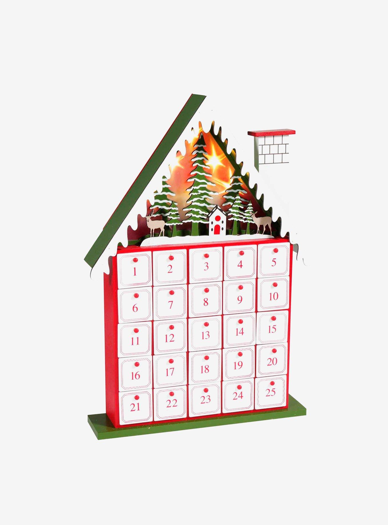 Battery-Operated Light-Up House Advent Calendar, , hi-res
