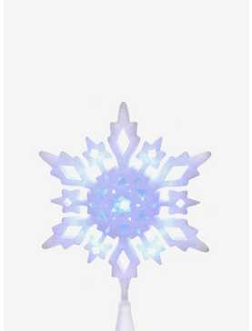 Cool White Led Glitter Snowflake Treetop, , hi-res