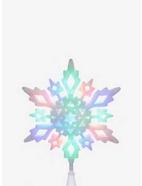 Multi-Colored Led Glitter Snowflake Treetop, , hi-res