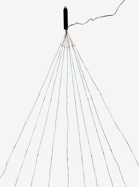 Silver Nylon 200 Multi-Colored Led Lights | Hot Topic
