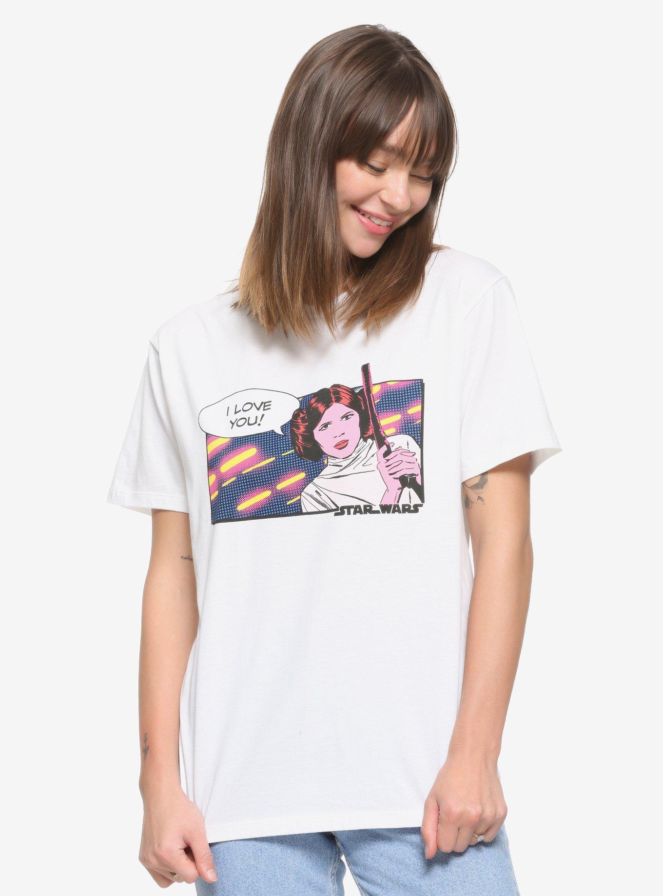 Star Wars Leia I Love You Women's Couples T-Shirt - BoxLunch Exclusive, MULTI, hi-res