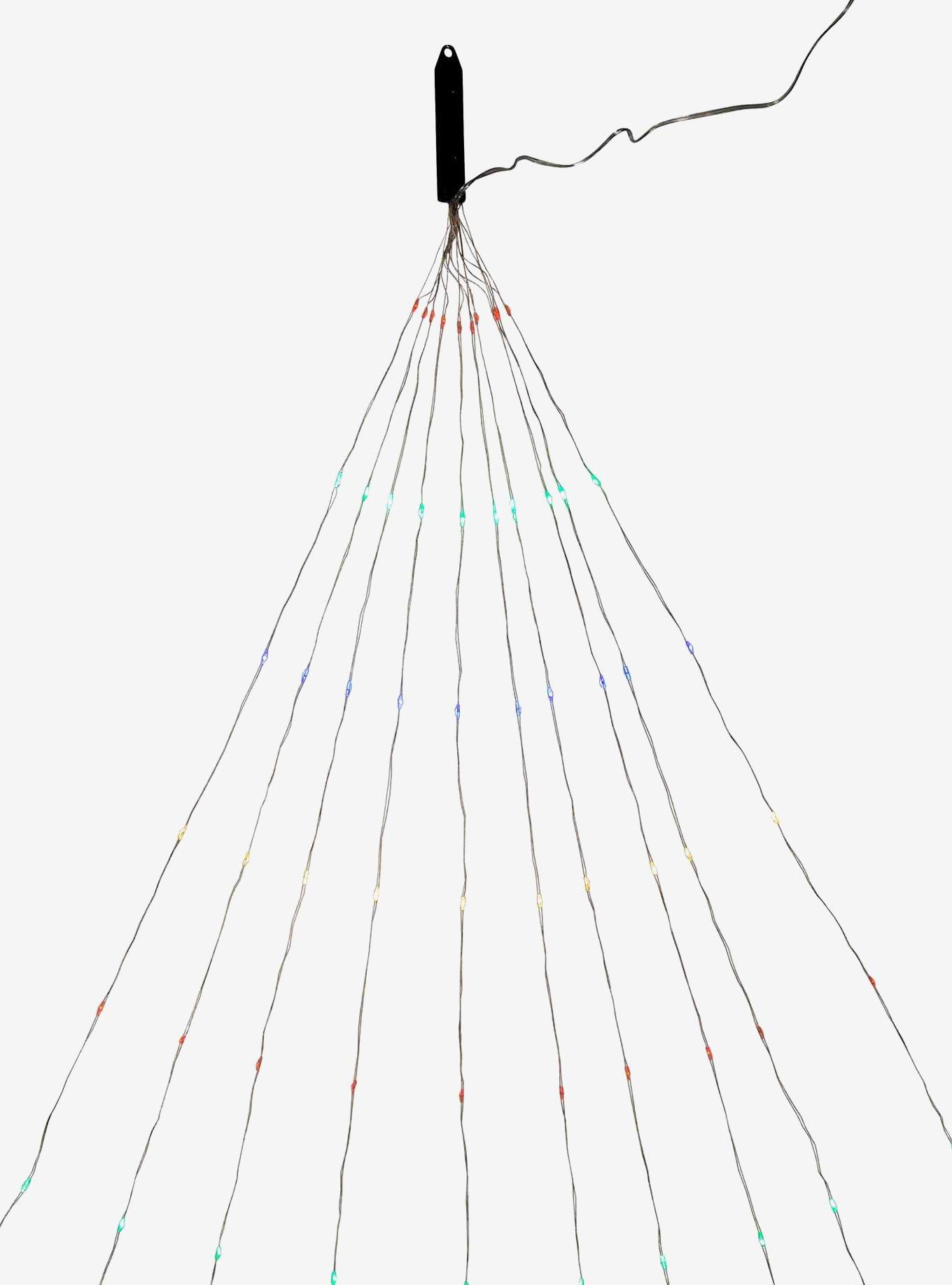 Silver Nylon 200 Multi-Colored Led Lights, , hi-res