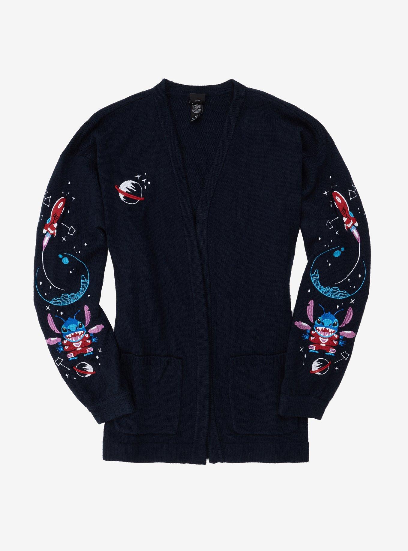 Disney Lilo & Stitch Space Girls Open Cardigan Plus Size, MULTI, hi-res