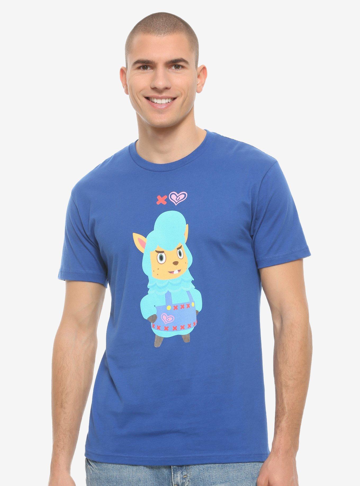 Animal Crossing Cyrus Couples T-Shirt - BoxLunch Exclusive, BLUE, hi-res