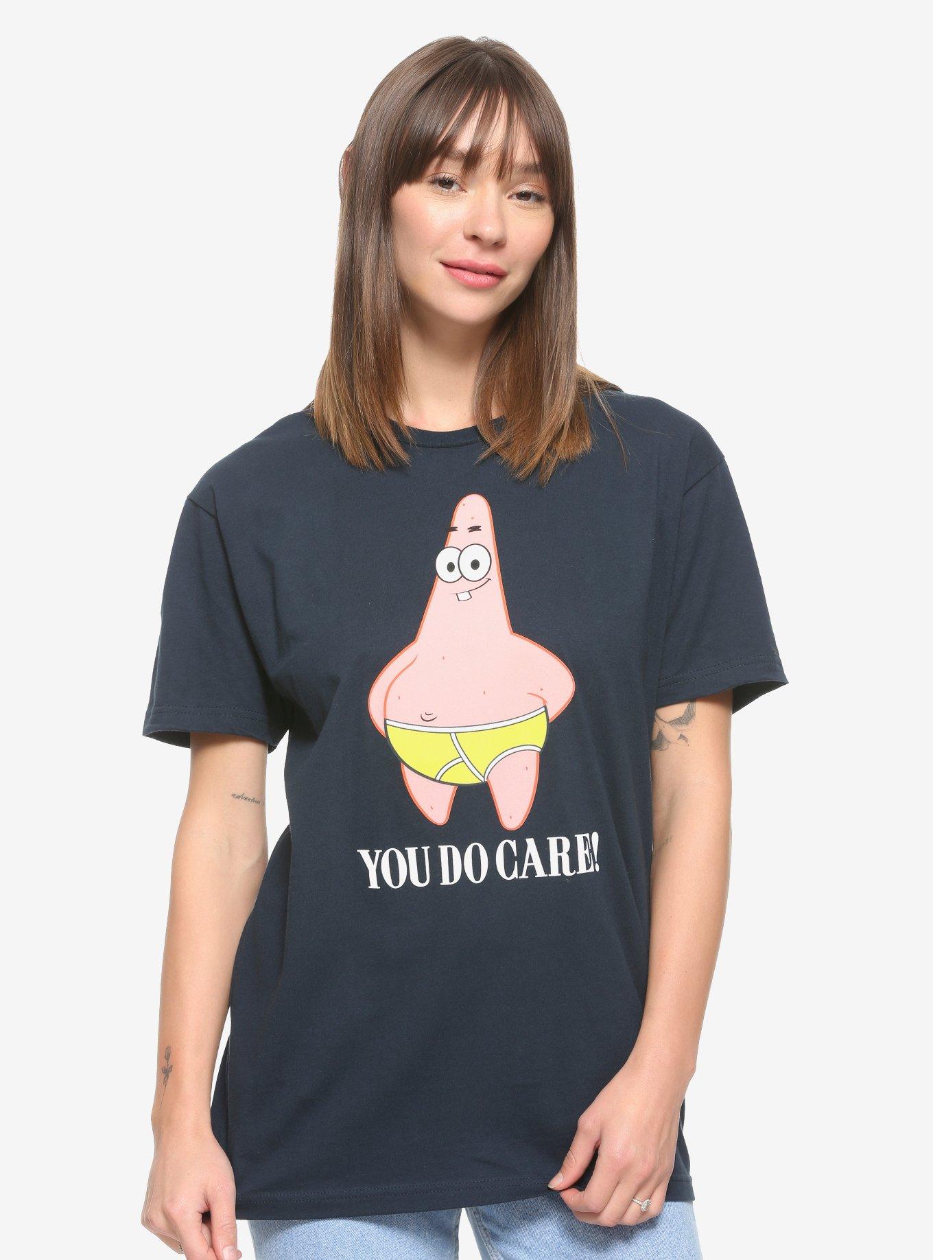 SpongeBob SquarePants Patrick You Do Care Women's Couples T-Shirt - BoxLunch Exclusive, PINK, hi-res