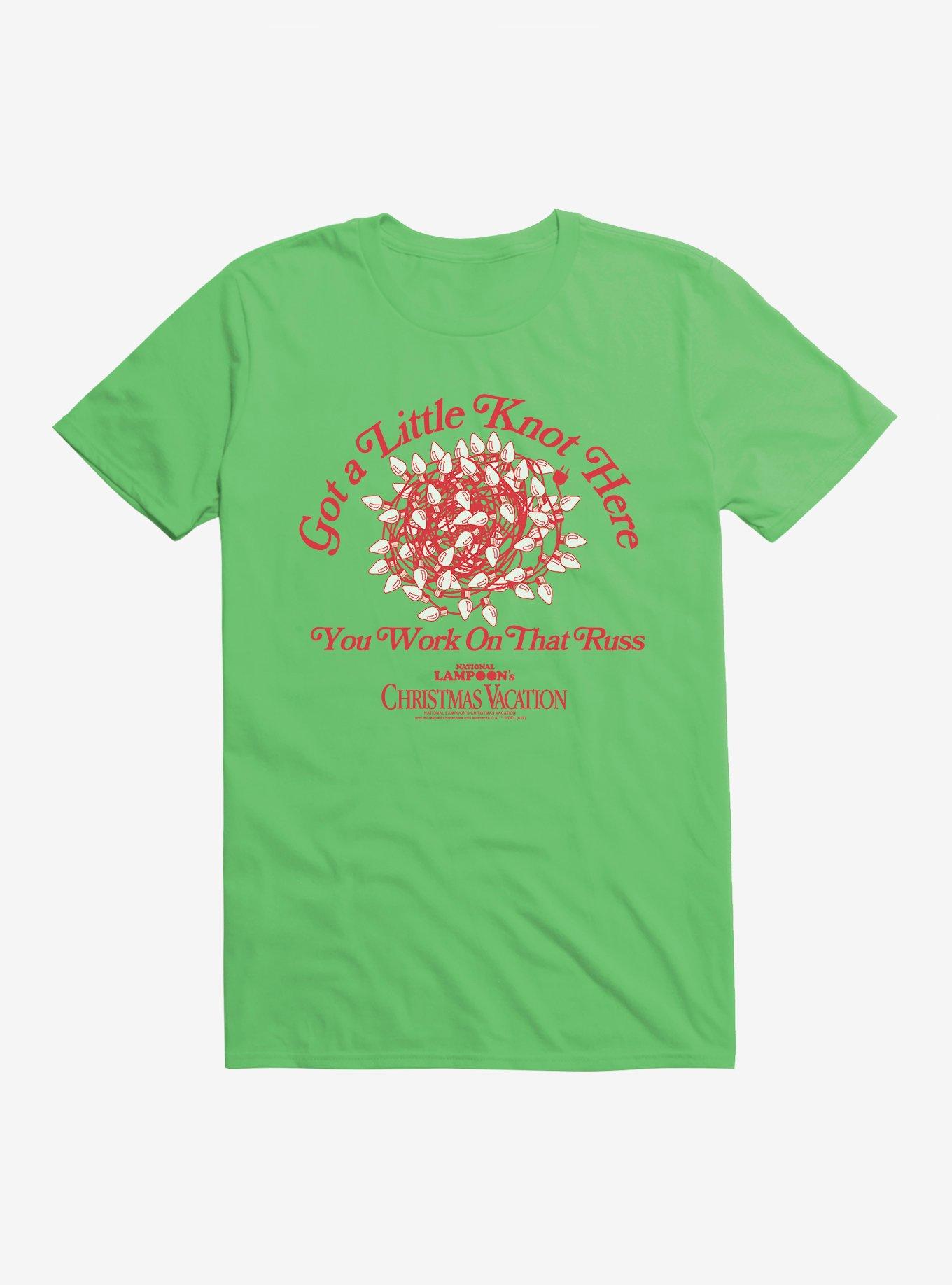 National Lampoon's Christmas Vacation Got A Knot Here T-Shirt, KELLY GREEN, hi-res