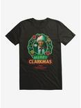 National Lampoon's Christmas Vacation Merry Clarkmas Neon Lights T-Shirt, BLACK, hi-res