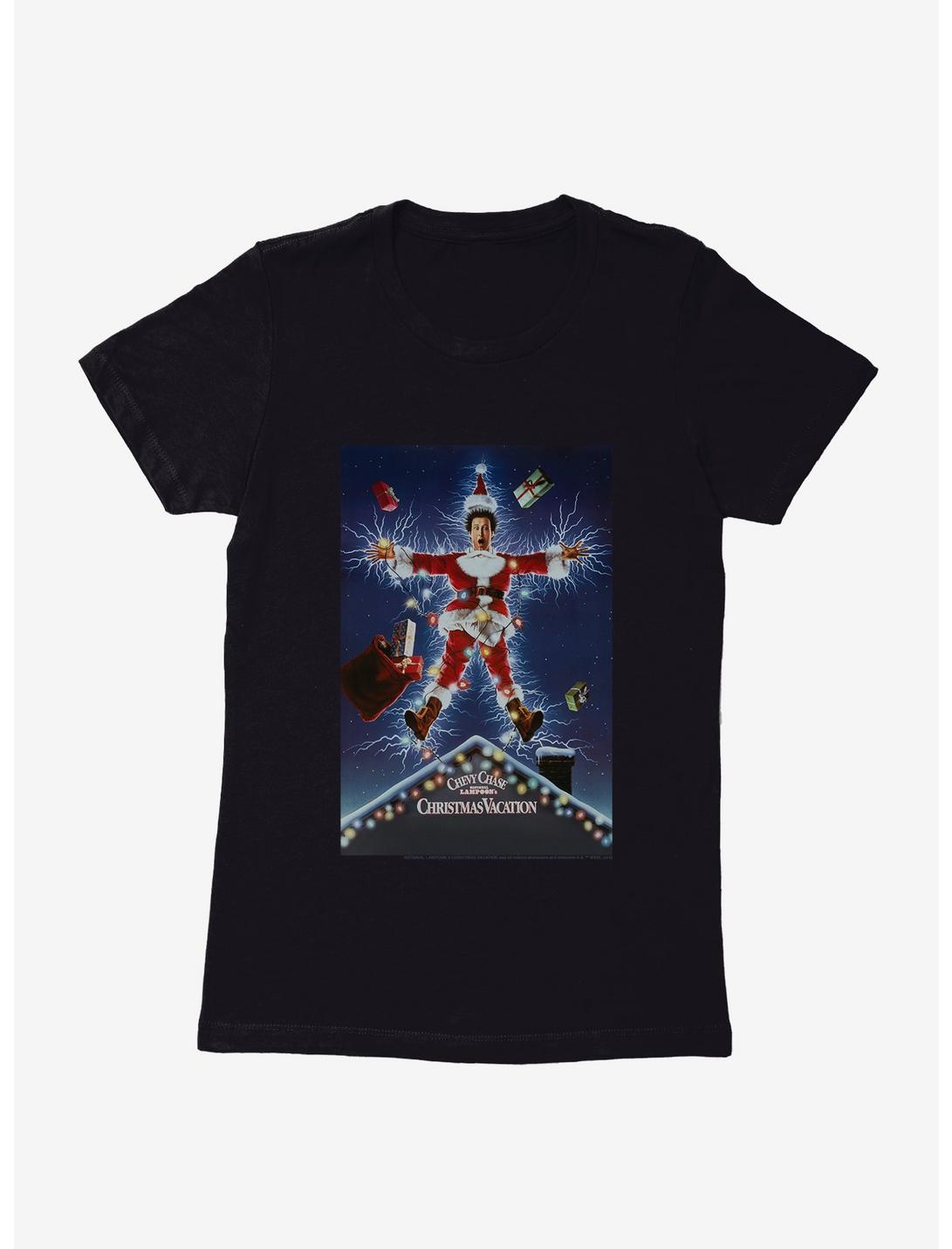 National Lampoon's Christmas Vacation Classic Poster Womens T-Shirt, BLACK, hi-res